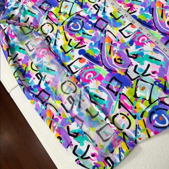 IBKUL Sze M Hoodie Top Vibrant Modern Print Long Sleeve Pickleball Golf Tennis - Picture 6 of 9